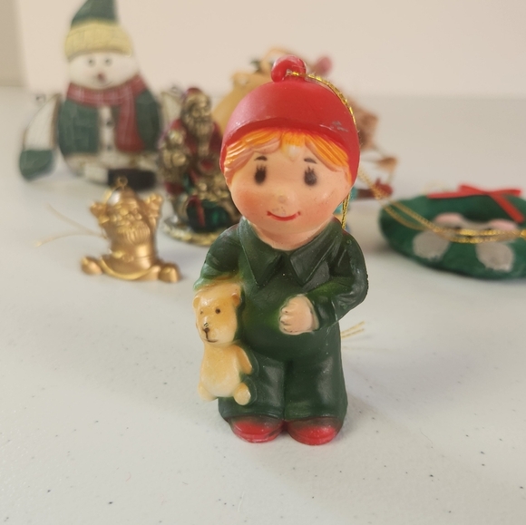 Lot of Vintage Christmas Tree Ornaments 60s 70s 80s 90s Kitsch Birds Geese Santa - Picture 11 of 13